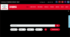 Desktop Screenshot of evanstoyota.calls.net