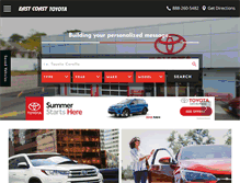Tablet Screenshot of eastcoasttoyota.calls.net