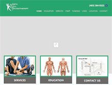 Tablet Screenshot of northhillphysio.calls.net