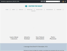 Tablet Screenshot of centerforsight.proxy.calls.net