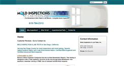 Desktop Screenshot of moldinspectionssandiego.calls.net