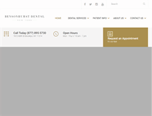 Tablet Screenshot of bensonhurstdentalcare.calls.net