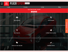 Tablet Screenshot of plazatoyota.calls.net