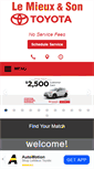 Mobile Screenshot of lemieuxtoyota.calls.net