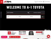 Tablet Screenshot of a1toyota.calls.net