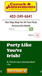 Mobile Screenshot of canuckamusements.calls.net