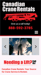 Mobile Screenshot of canadiancranerentals.calls.net